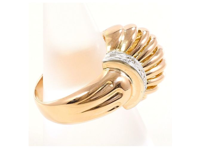 Autre Marque 18K Gold Diamantring Golden - Ansicht 3
