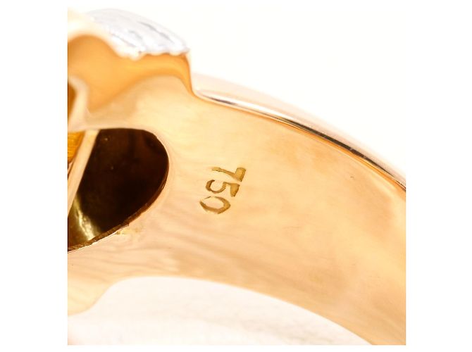 Autre Marque 18K Gold Diamantring Golden - Ansicht 5