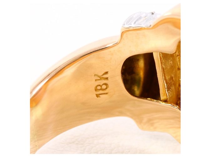 Autre Marque 18K Gold Diamantring Golden - Ansicht 6