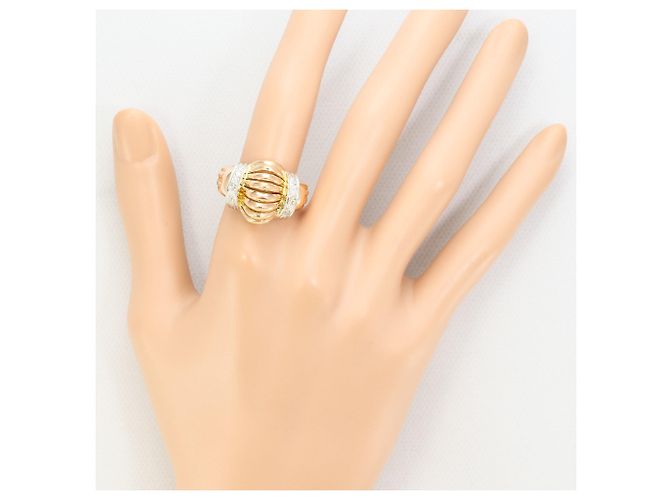 Autre Marque 18K Gold Diamantring Golden - Ansicht 7