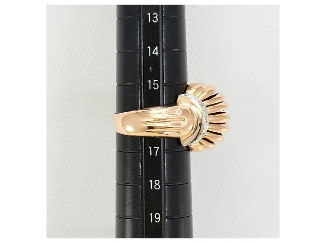 Autre Marque 18K Gold Diamantring Golden - Ansicht 8