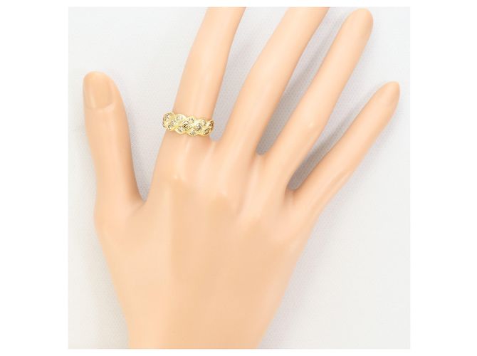 Autre Marque 18K Gelbgold-Ring mit braunem Diamanten Golden - Ansicht 7