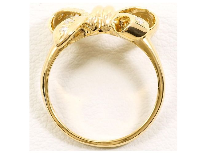 Autre Marque 18K Gelbgold-Ring mit Diamant - Ansicht 3