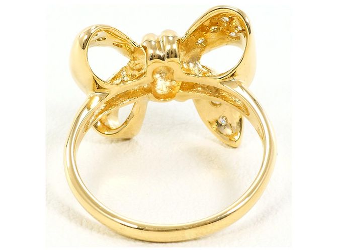 Autre Marque 18K Gelbgold-Ring mit Diamant - Ansicht 4