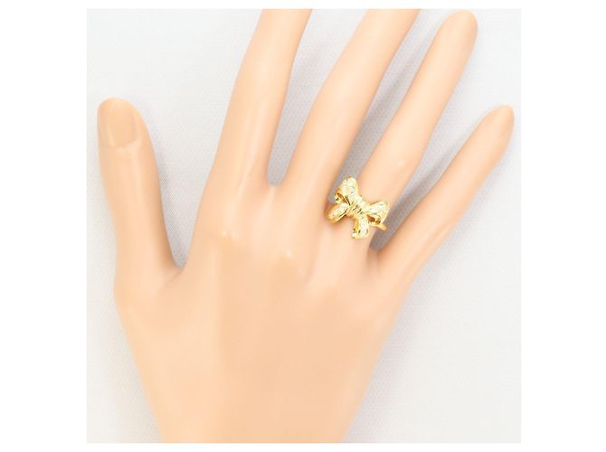 Autre Marque 18K Gelbgold-Ring mit Diamant - Ansicht 6