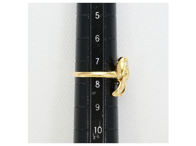 Autre Marque 18K Gelbgold-Ring mit Diamant - Ansicht 7