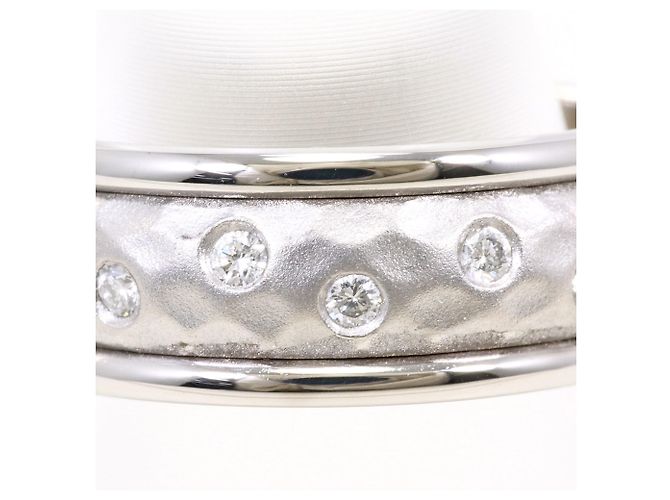 Autre Marque 18K Weißgold-Ring mit Diamant Golden - Ansicht 2