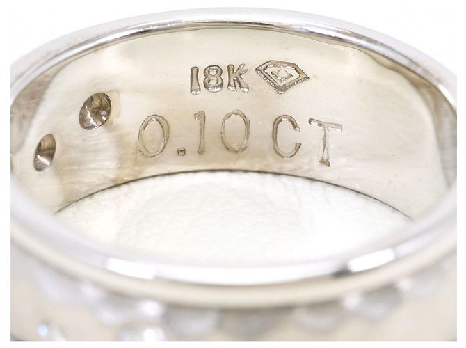 Autre Marque 18K Weißgold-Ring mit Diamant Golden - Ansicht 5