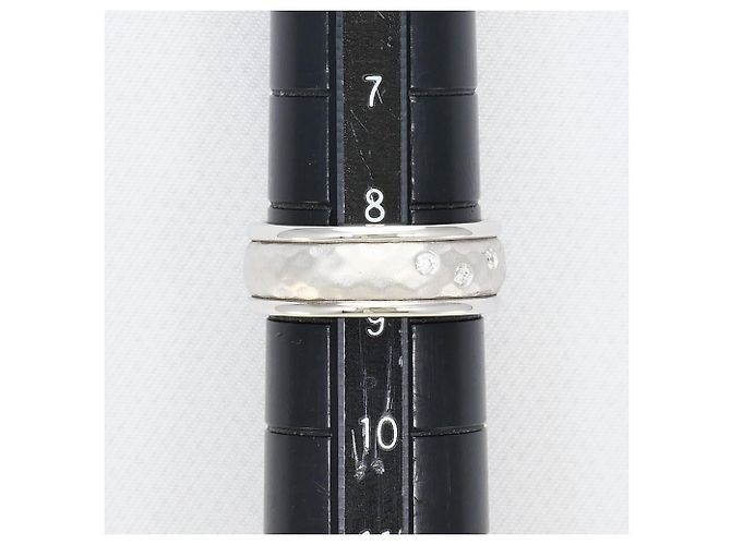 Autre Marque 18K Weißgold-Ring mit Diamant Golden - Ansicht 7