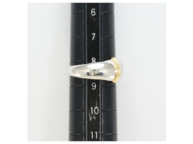 Autre Marque Diamantring aus PT900 Platin und 18K Gelbgold Golden - Ansicht 8