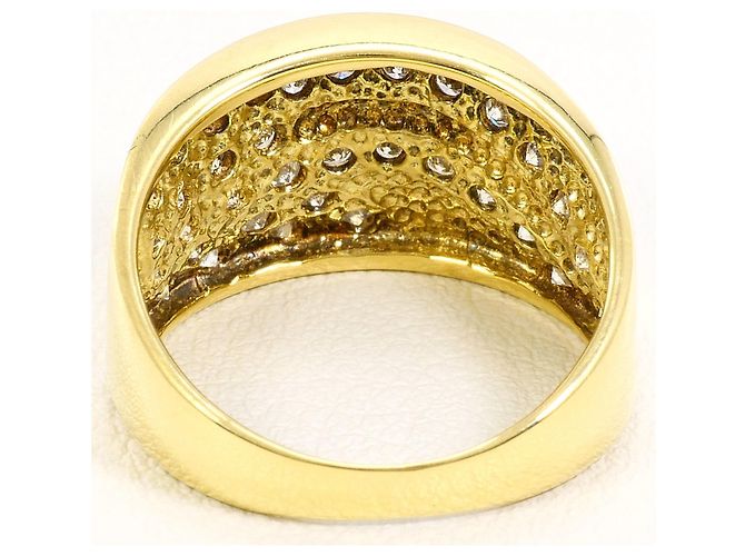 Autre Marque 18K Gelbgold-Ring mit Diamant Golden - Ansicht 4