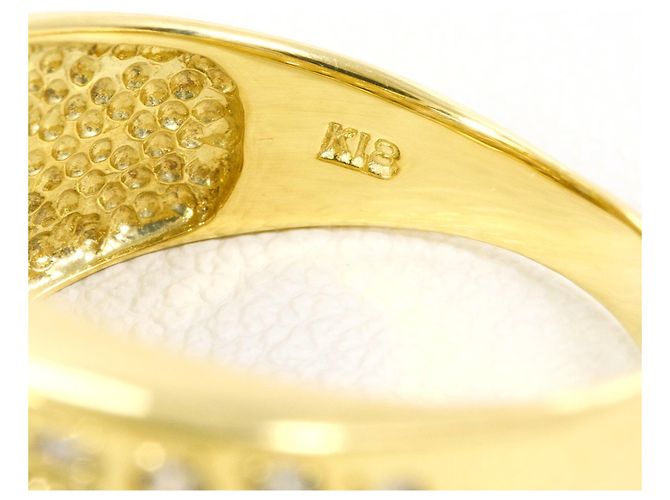 Autre Marque 18K Gelbgold-Ring mit Diamant Golden - Ansicht 5