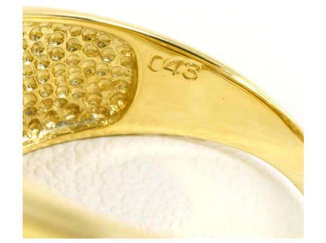 Autre Marque 18K Gelbgold-Ring mit Diamant Golden - Ansicht 6