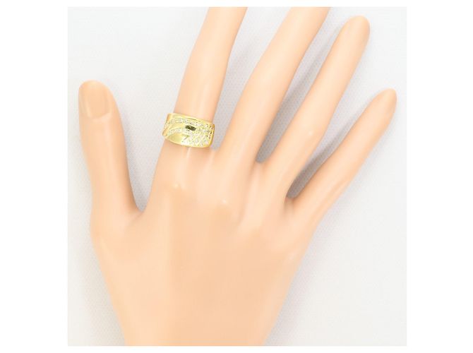 Autre Marque 18K Gelbgold-Ring mit Diamant Golden - Ansicht 7