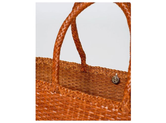 Autre Marque Dragon Diffusion Borsa Tote in Pelle Intrecciata Marrone - vista 5