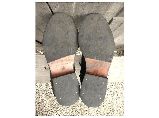 La Botte Gardiane Botas altas de cuero negro - vista 8