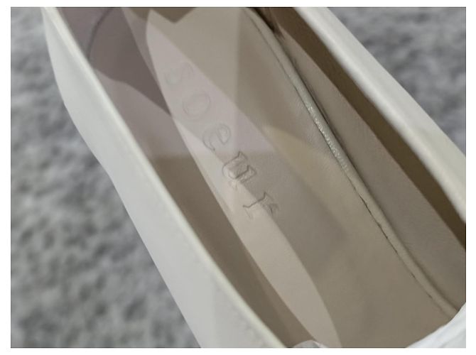 Soeur Thea Cream Lambskin Leather Pumps - view 7