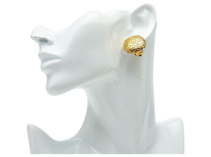 Orecchini a clip Chanel Gold Plated Rhinestone D'oro - vista 5