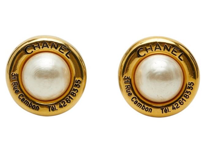 Cambon Orecchini a clip Logo Chanel D'oro - vista 2