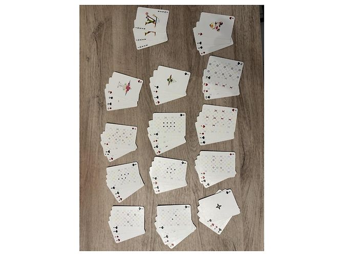 Louis Vuitton x Takashi Murakami Carte da Gioco Nero Bianco Multicolore Monogramma - vista 3