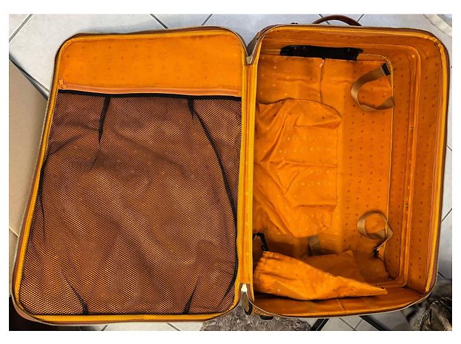 Valise MCM Monogram Marron Vintage Monogramme - vue 4