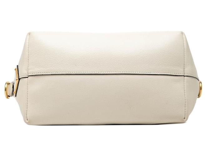Borsa con placca logo Triangle Prada Bianco - vista 3