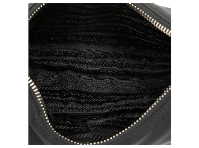 Borsa a tracolla con catena Prada Re-Edition 2005 Nero - vista 4