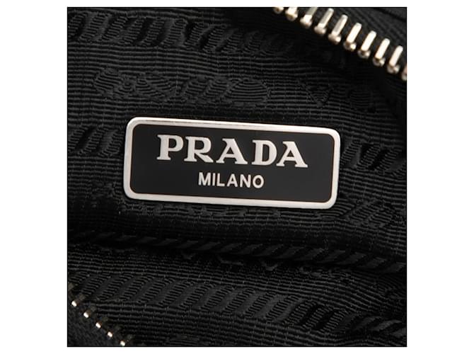 Borsa a tracolla con catena Prada Re-Edition 2005 Nero - vista 5