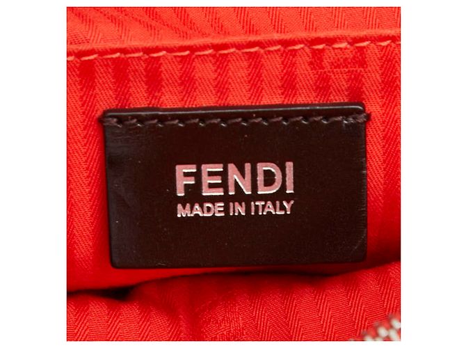 Borsa a mano e borsa a tracolla Fendi Toujours Rosso - vista 10