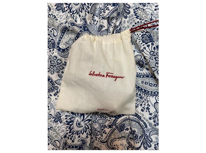 Cintura Salvatore Ferragamo Gancini in tessuto nero - vista 5