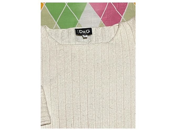 D&G Suéter canelado Dolce & Gabbana Branco - vista 4