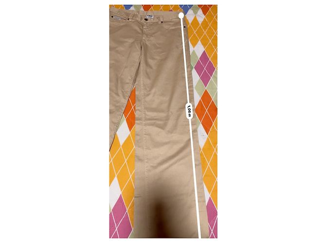 Pantalon en coton beige Dolce & Gabbana Junior - vue 12