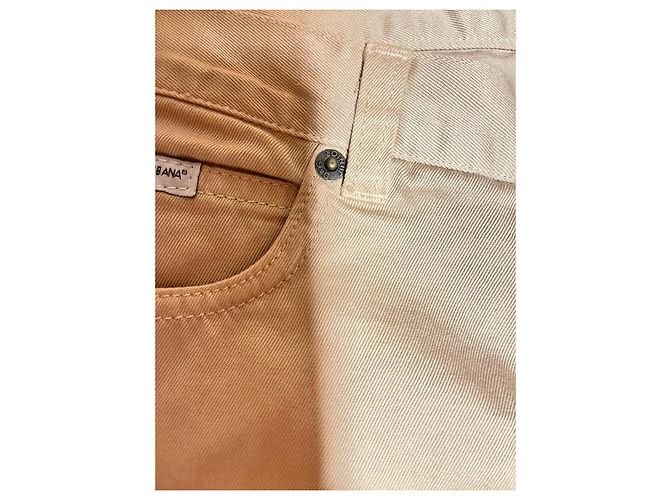 Pantalon en coton beige Dolce & Gabbana Junior - vue 3