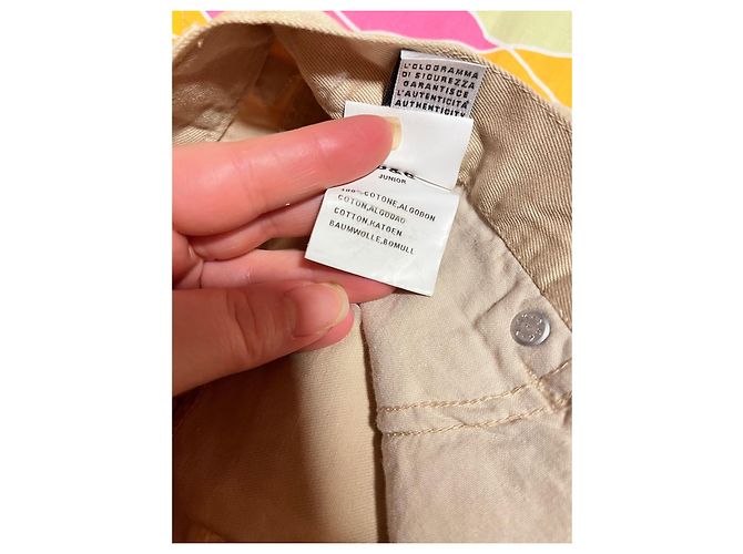 Pantalon en coton beige Dolce & Gabbana Junior - vue 6