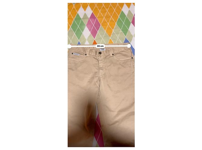 Pantalon en coton beige Dolce & Gabbana Junior - vue 9