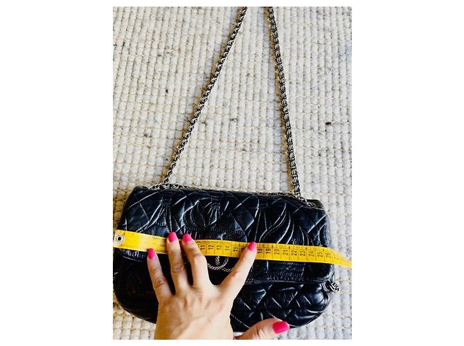 Chanel Paris-Mosca borsa con patta in pelle nera trapuntata Nero - vista 12