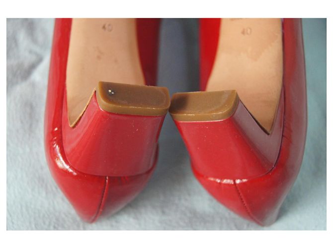 Décolleté Christian Dior in vernice rossa Rosso - vista 4
