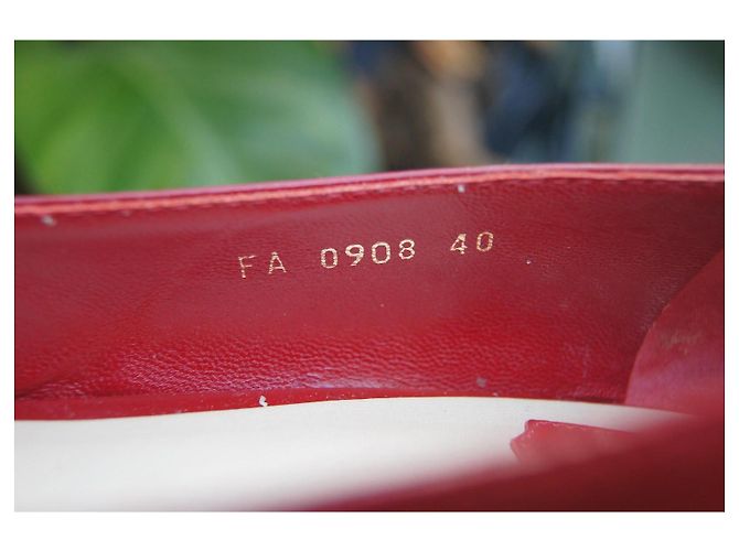 Décolleté Christian Dior in vernice rossa Rosso - vista 7