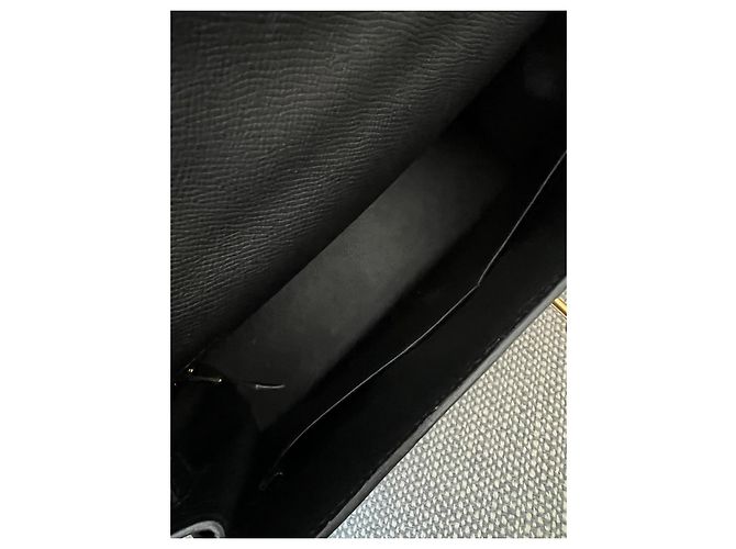 Hermès Kelly 32 Sellier Nero Pelle Togo - vista 4