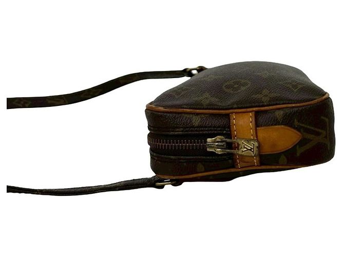 Louis Vuitton Vintage Marly Bandoulière Mini Shoulder Bag Marron - vue 5