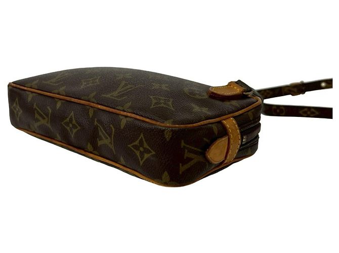 Louis Vuitton Vintage Marly Bandoulière Mini Shoulder Bag Marron - vue 8