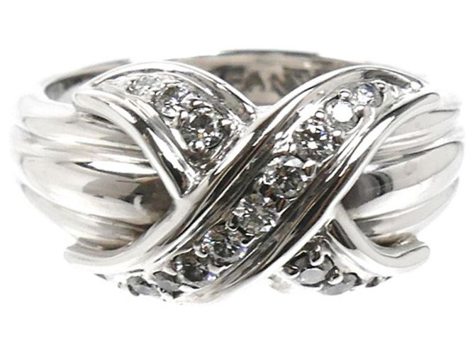 Tiffany & Co. 18K Weißgold Diamantring - Ansicht 3