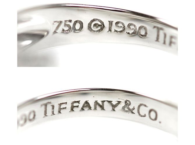 Tiffany & Co. 18K Weißgold Diamantring - Ansicht 5