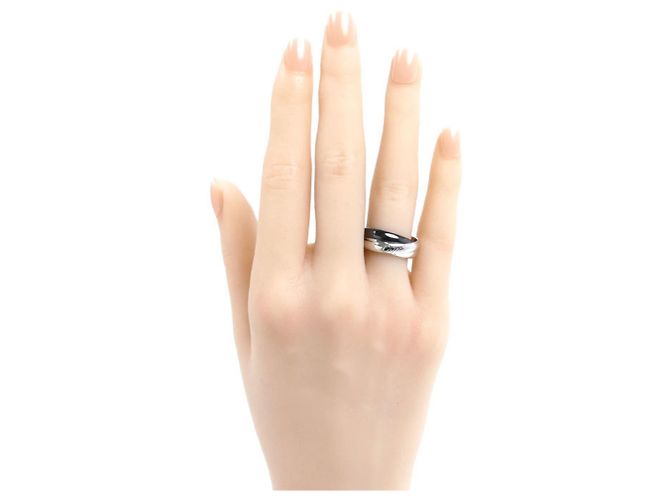 Anello Cartier in oro bianco 18K e ceramica - vista 6