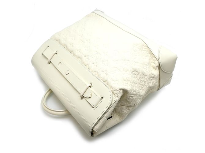 Borsa a Spalla Louis Vuitton Steamer PM Bianco - vista 3
