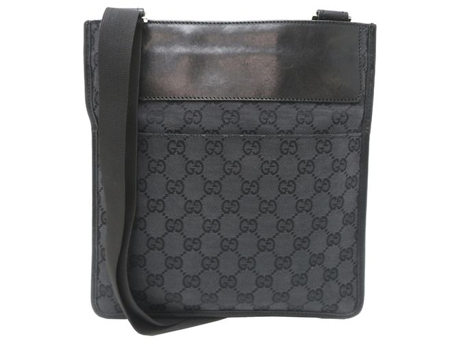 Borsa a tracolla Gucci GG Canvas Nera Nero - vista 2