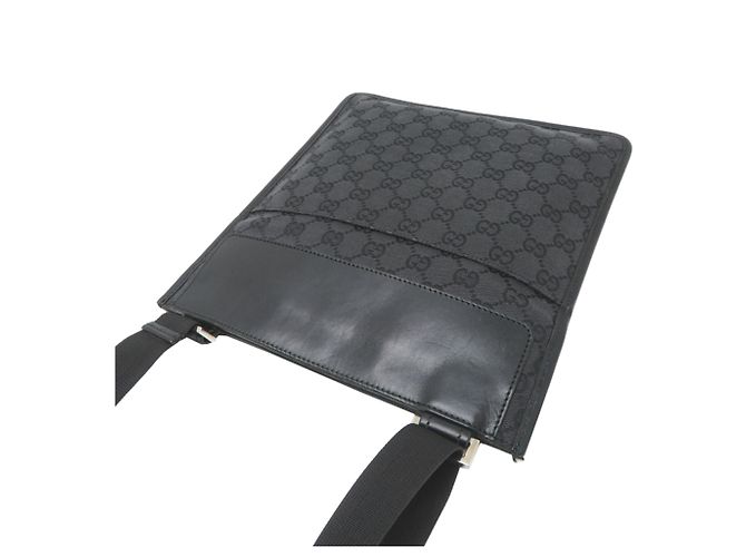 Borsa a tracolla Gucci GG Canvas Nera Nero - vista 4
