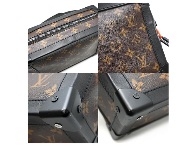 Borsa a tracolla Louis Vuitton Solar Ray Soft Trunk Marrone Nero - vista 7