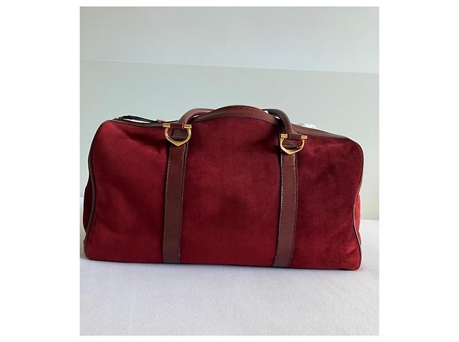Cartier Borsa da Viaggio Camoscio Bordeaux - vista 3