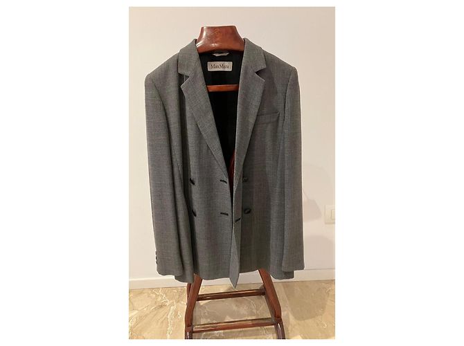 Conjunto Max Mara Cinza em Lã Virgem - vista 3